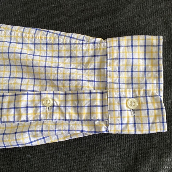 Ralph Lauren 100% cotton Custom Fit Long Sleeve Button Down Windowpane check - Picture 11 of 14